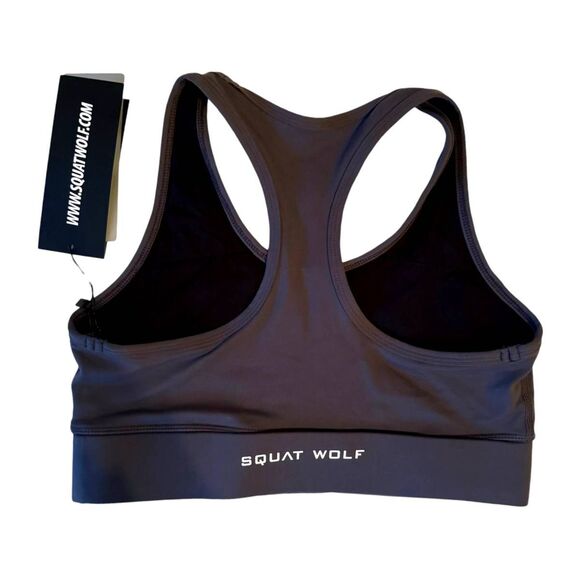 Squat Wolf Athletic | Hera Performance Grey Sports Bra Size Large New with Tag - Picture 8 of 9